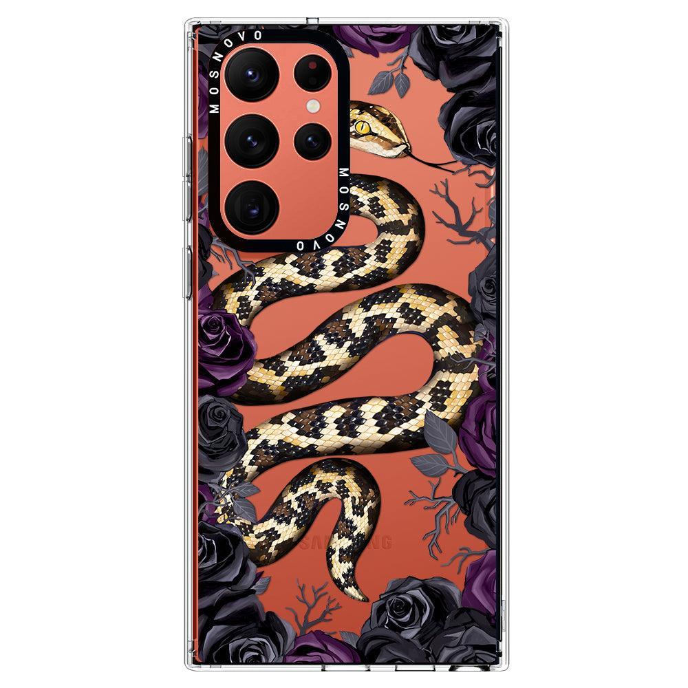 Secret Snake Garden Phone Case - Samsung Galaxy S22 Ultra Case - MOSNOVO