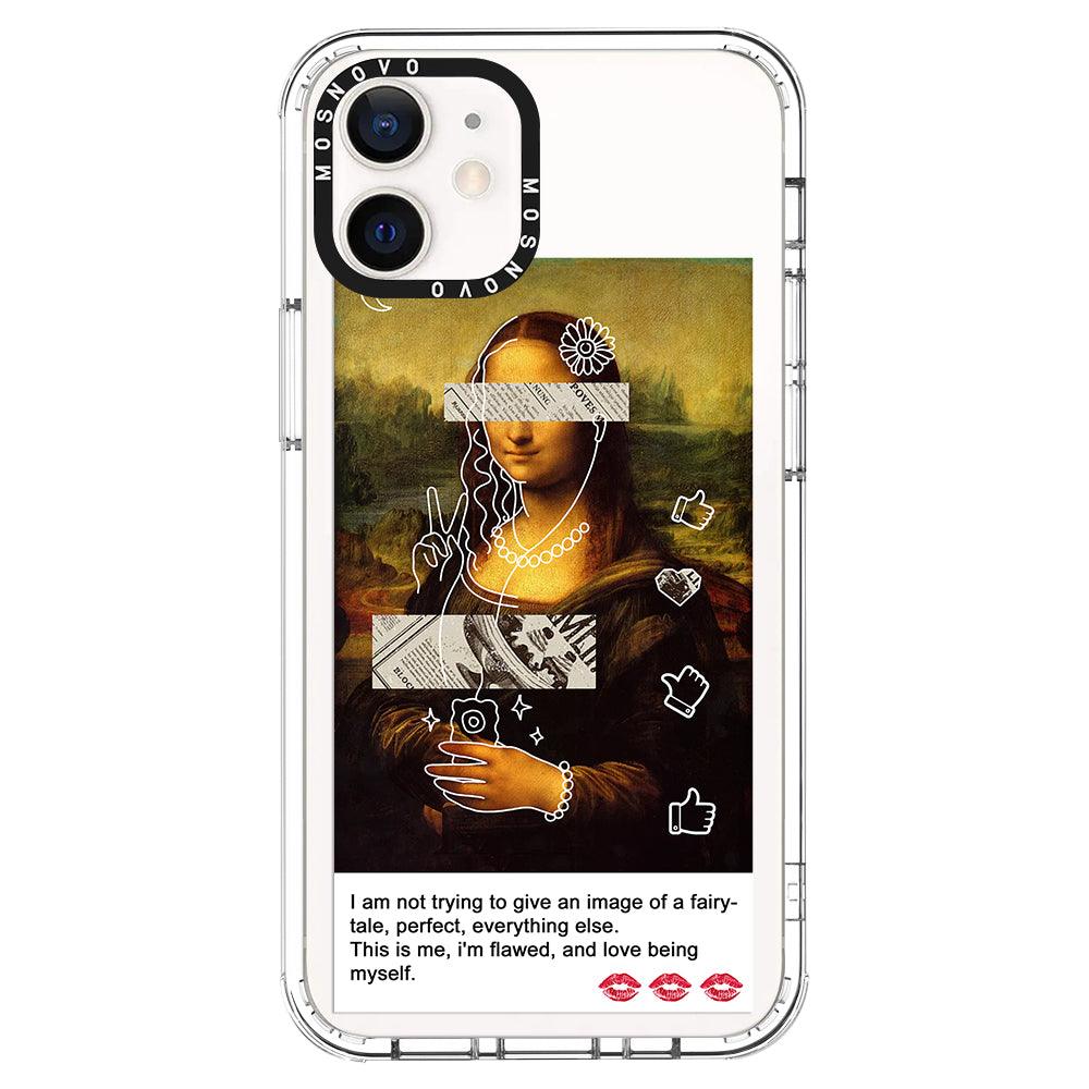 Selfie Artwork Phone Case - iPhone 12 Mini Case - MOSNOVO