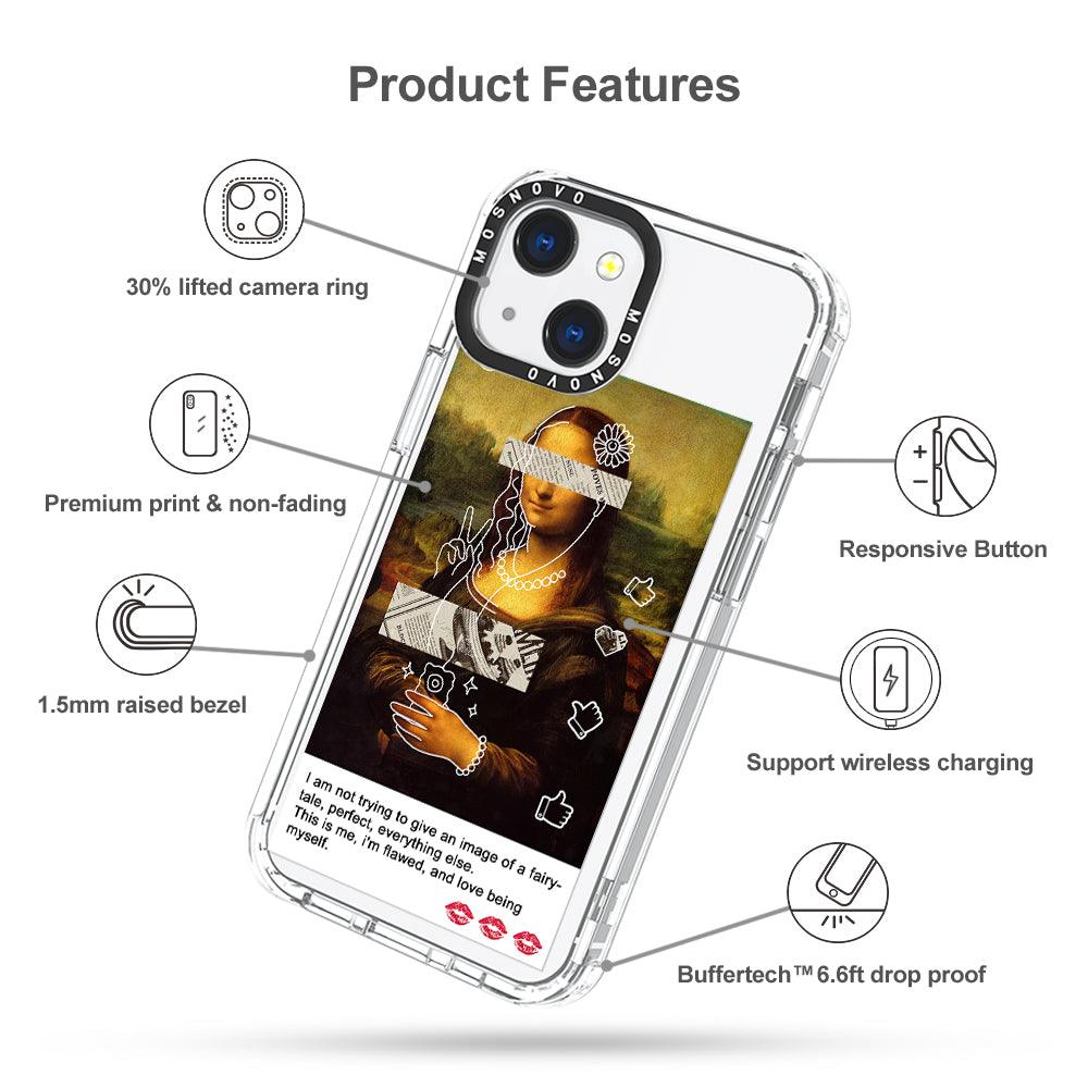 Selfie Artwork Phone Case - iPhone 13 Mini Case - MOSNOVO