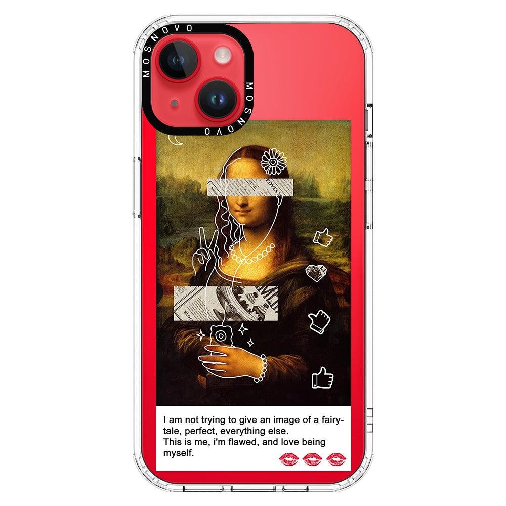 Selfie Artwork Phone Case - iPhone 14 Plus Case - MOSNOVO