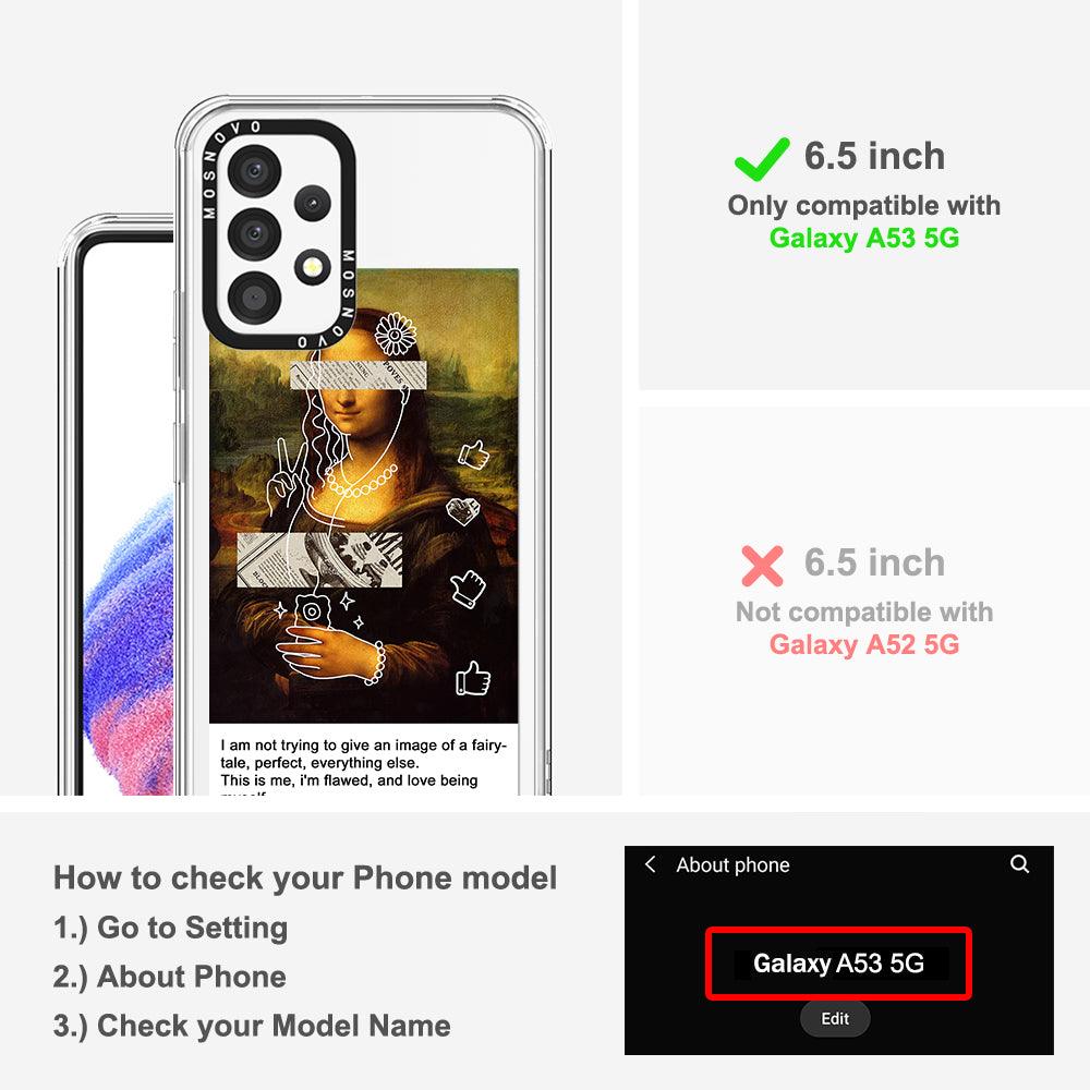 Selfie Artwork Phone Case - Samsung Galaxy A53 Case - MOSNOVO