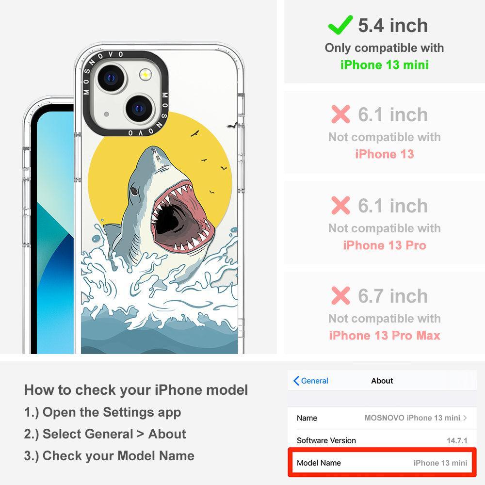 Shark Phone Case - iPhone 13 Mini Case - MOSNOVO