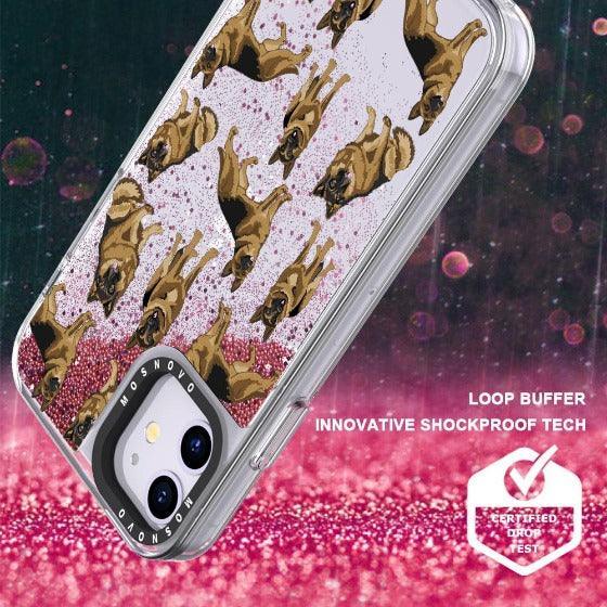 Shepherd Dog Glitter Phone Case - iPhone 11 Case - MOSNOVO