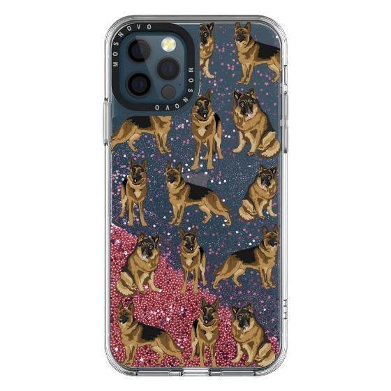Shepherd Dog Glitter Phone Case - iPhone 12 Pro Case - MOSNOVO