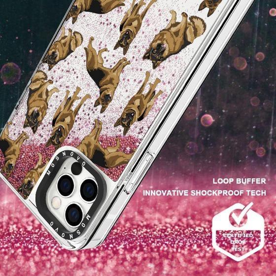 Shepherd Dog Glitter Phone Case - iPhone 12 Pro Max Case - MOSNOVO