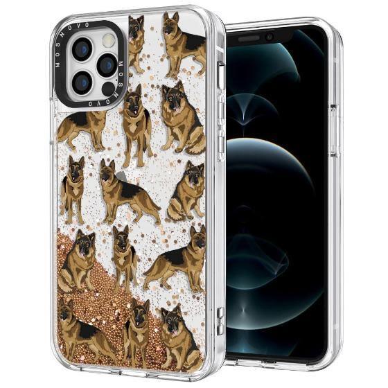 Shepherd Dog Glitter Phone Case - iPhone 12 Pro Max Case - MOSNOVO