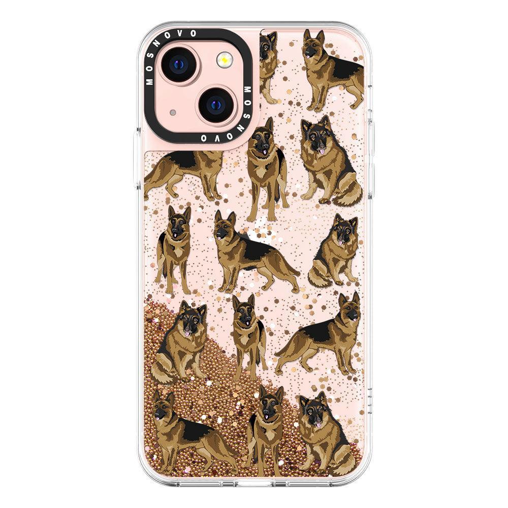 Shepherd Dog Glitter Phone Case - iPhone 13 Case - MOSNOVO
