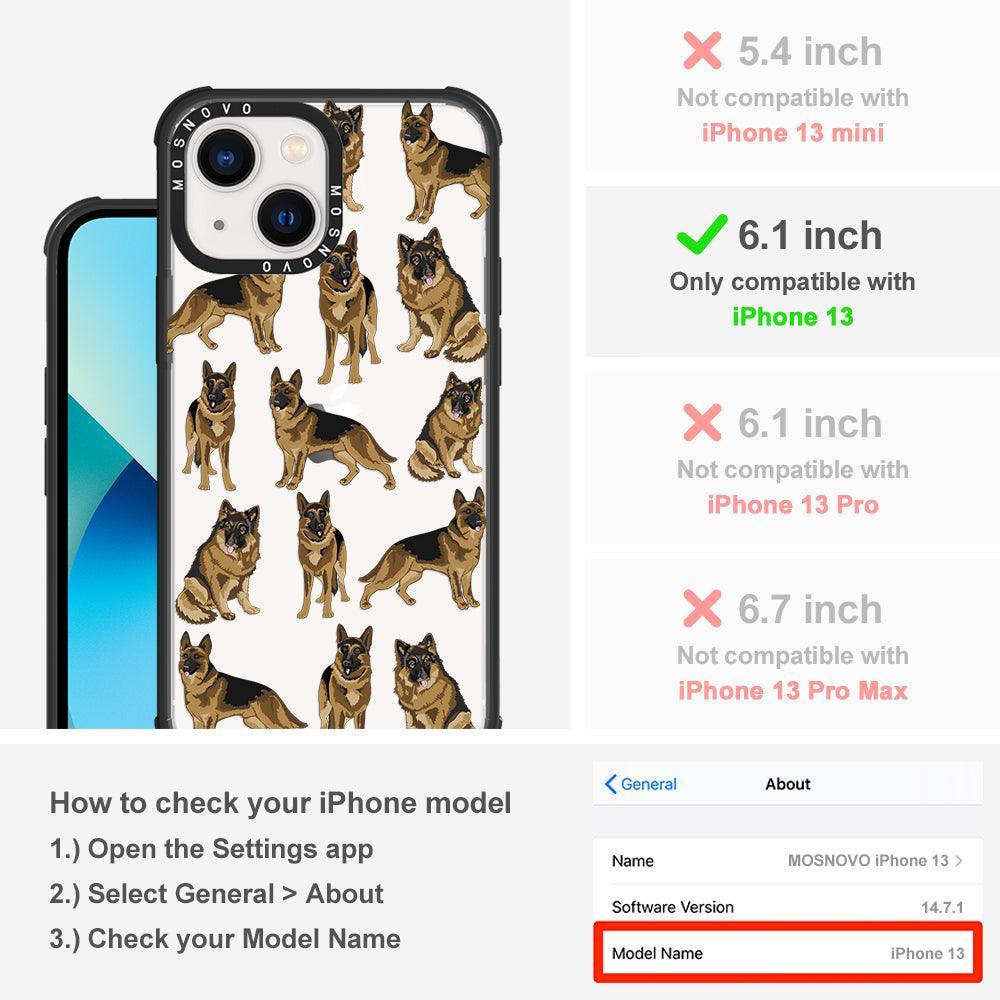 Shepherd Dog Phone Case - iPhone 13 Case - MOSNOVO