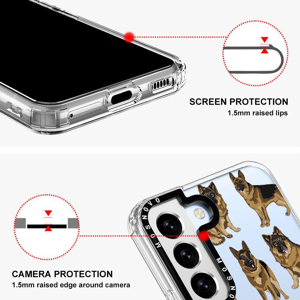 Shepherd Dog Phone Case - Samsung Galaxy S22 Plus Case - MOSNOVO