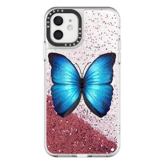 Shimmering Butterfly Glitter Phone Case - iPhone 12 Mini Case - MOSNOVO