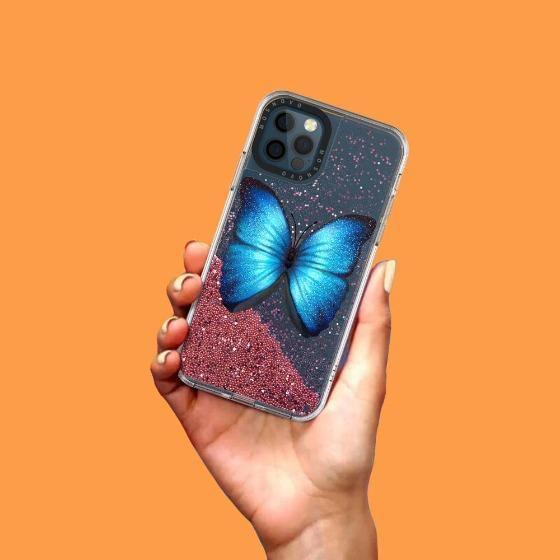 Shimmering Butterfly Glitter Phone Case - iPhone 12 Pro Case - MOSNOVO
