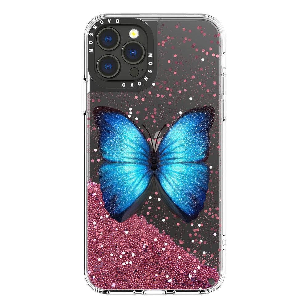Shimmering Butterfly Glitter Phone Case - iPhone 13 Pro Max Case - MOSNOVO