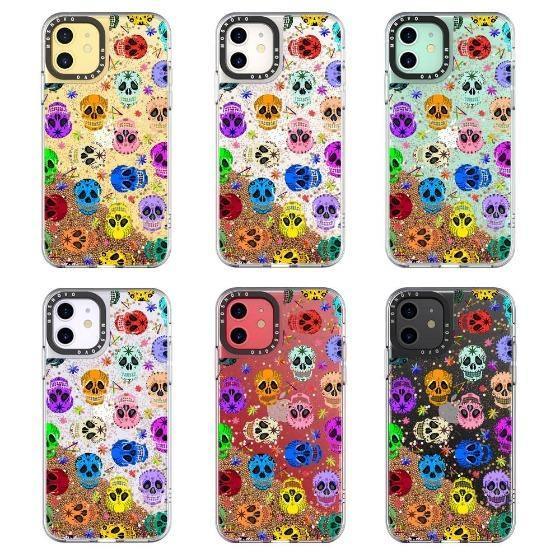 Skull Glitter Phone Case - iPhone 11 Case - MOSNOVO