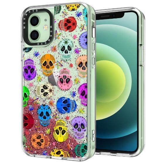 Skull Glitter Phone Case - iPhone 12 Case - MOSNOVO