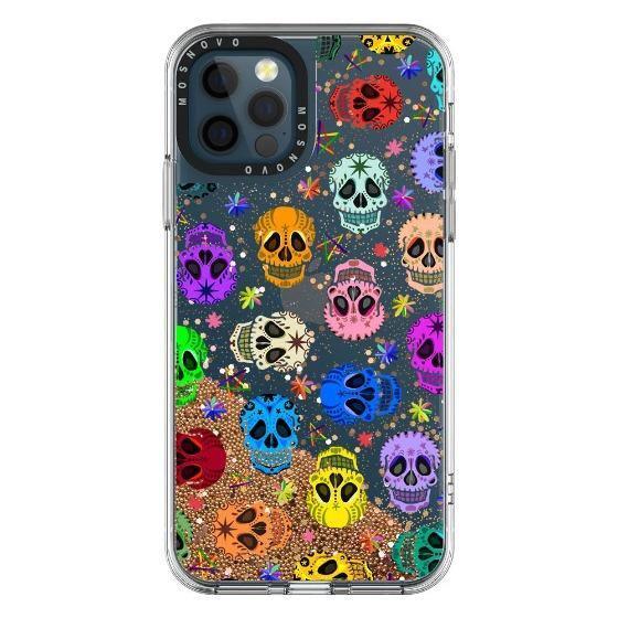 Skull Glitter Phone Case - iPhone 12 Pro Case - MOSNOVO