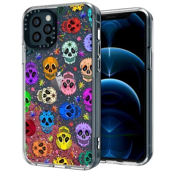 Skull Glitter Phone Case - iPhone 12 Pro Case - MOSNOVO