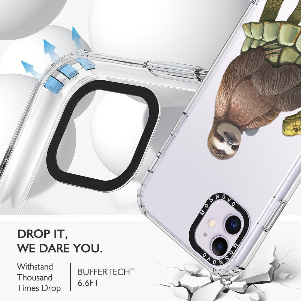 Sloth Turtle Phone Case - iPhone 11 Case - MOSNOVO