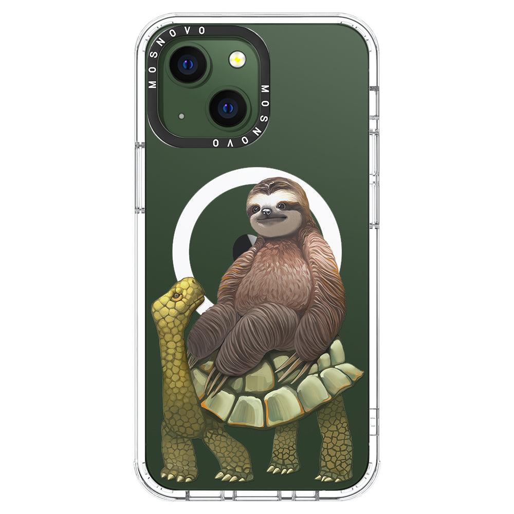 Sloth Turtle Phone Case - iPhone 13 Case - MOSNOVO