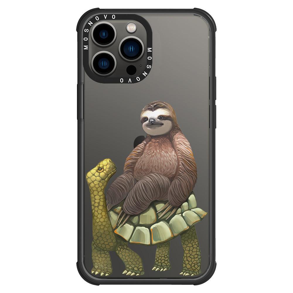 Sloth Turtle Phone Case - iPhone 13 Pro Max Case - MOSNOVO