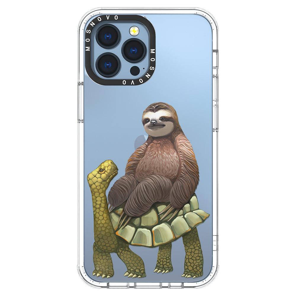 Sloth Turtle Phone Case - iPhone 13 Pro Max Case - MOSNOVO