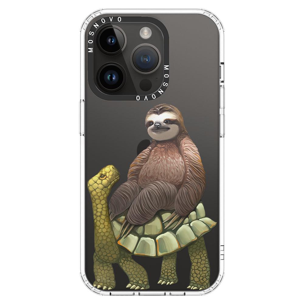 Sloth Turtle Phone Case - iPhone 14 Pro Case - MOSNOVO