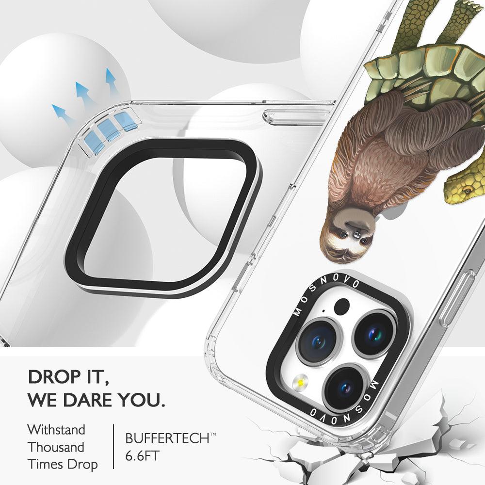 Sloth Turtle Phone Case - iPhone 14 Pro Case - MOSNOVO
