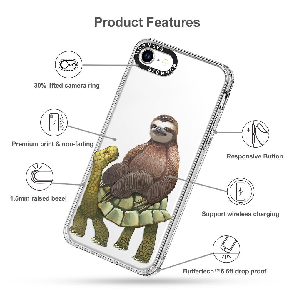 Sloth Turtle Phone Case - iPhone SE 2022 Case - MOSNOVO