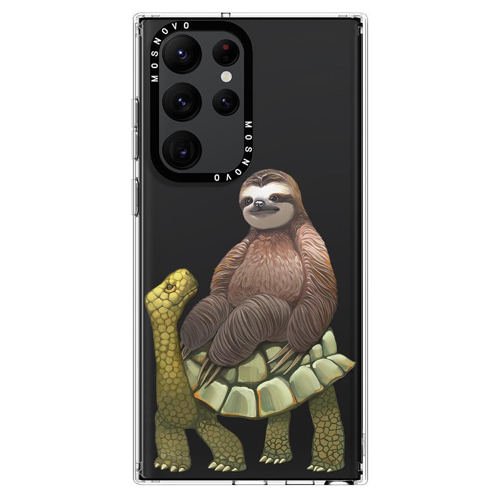 Sloth Turtle Phone Case - Samsung Galaxy S22 Ultra Case - MOSNOVO