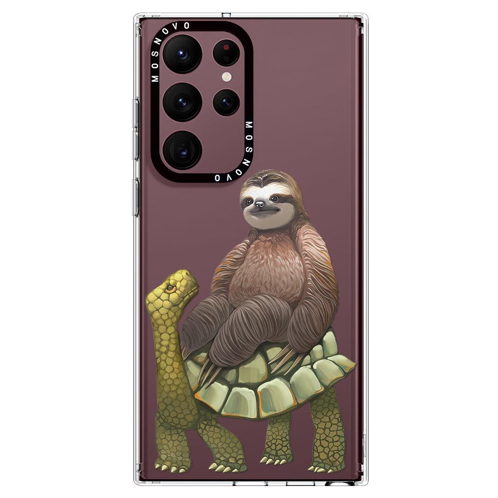 Sloth Turtle Phone Case - Samsung Galaxy S22 Ultra Case - MOSNOVO