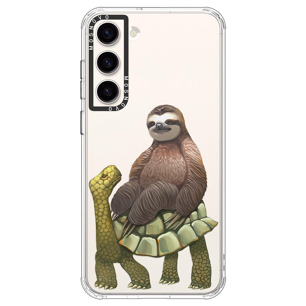 Sloth Turtle Phone Case - Samsung Galaxy S23 Case - MOSNOVO