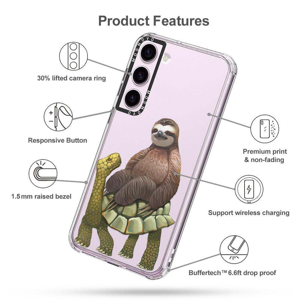 Sloth Turtle Phone Case - Samsung Galaxy S23 Case - MOSNOVO