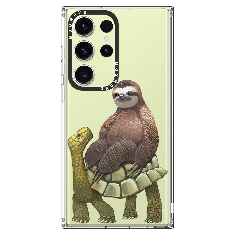 Sloth Turtle Phone Case - Samsung Galaxy S23 Ultra Case - MOSNOVO