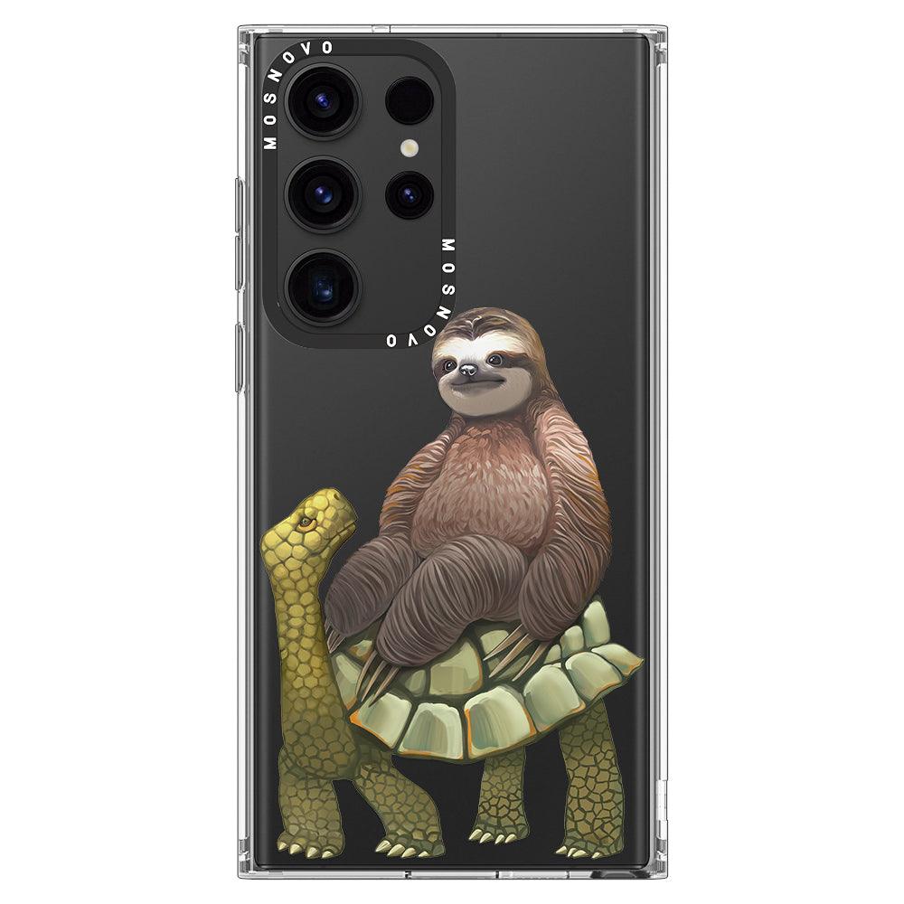 Sloth Turtle Phone Case - Samsung Galaxy S23 Ultra Case - MOSNOVO