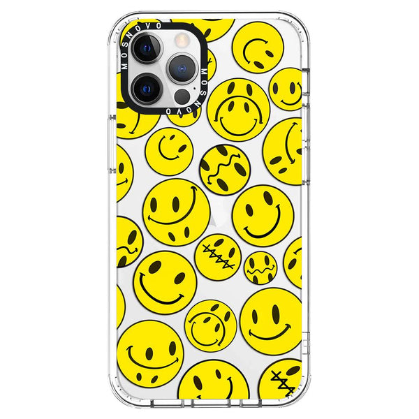 Dripping Smiley Face Case Compatible with iPhone 12 Pro Max,Unique