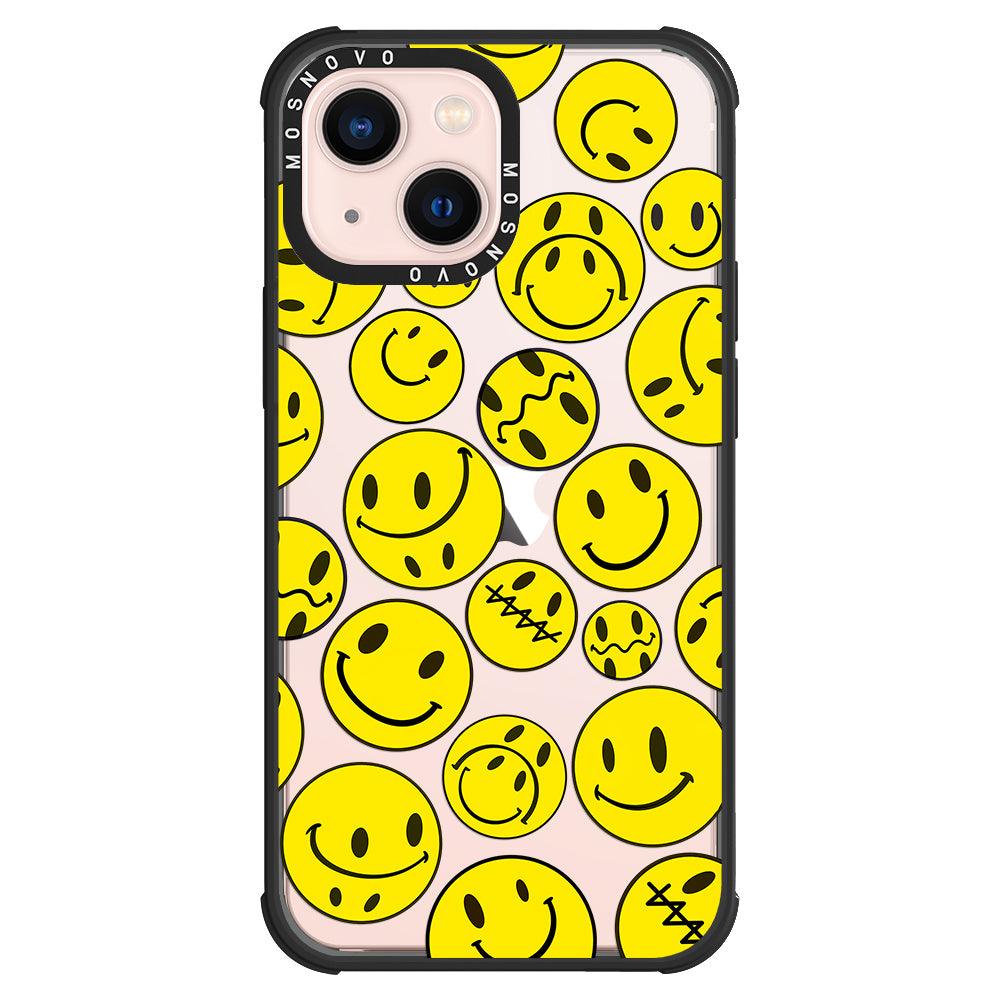 Smiley Face Phone Case - iPhone 13 Case - MOSNOVO