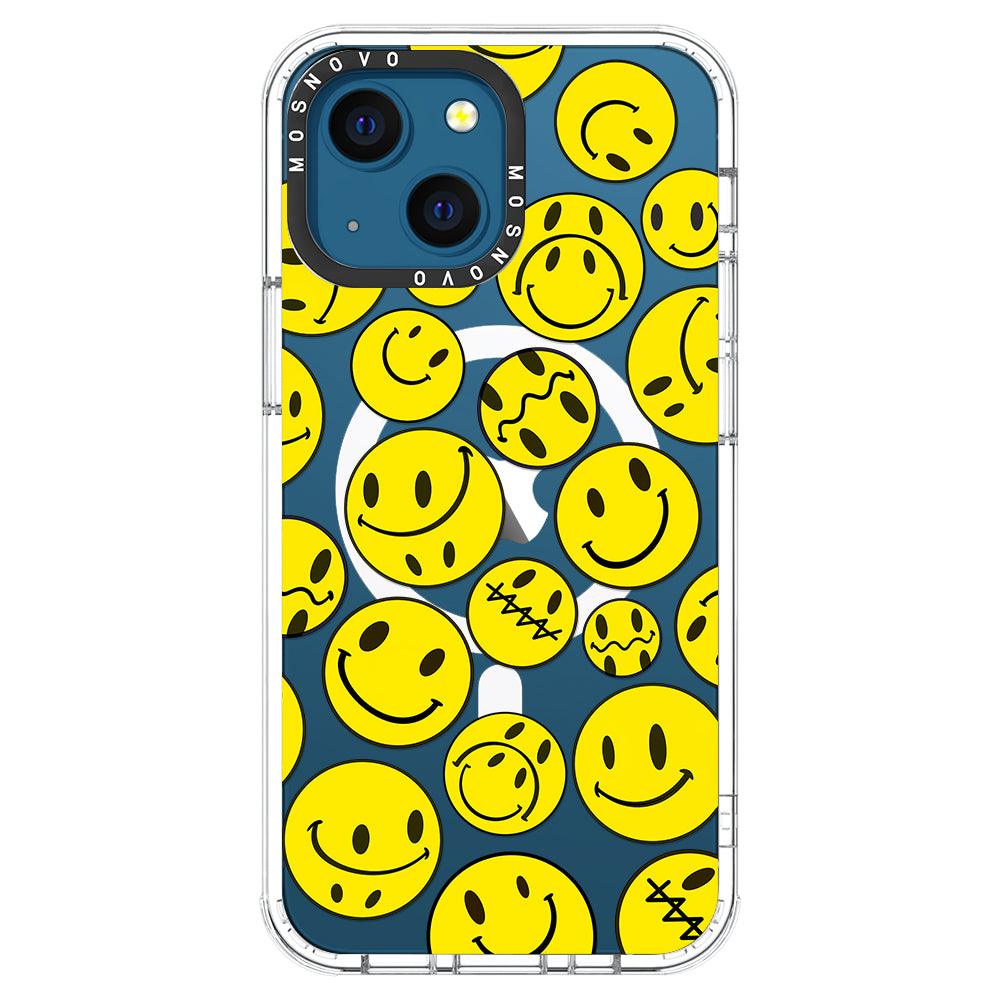 Smiley Face Phone Case - iPhone 13 Case - MOSNOVO