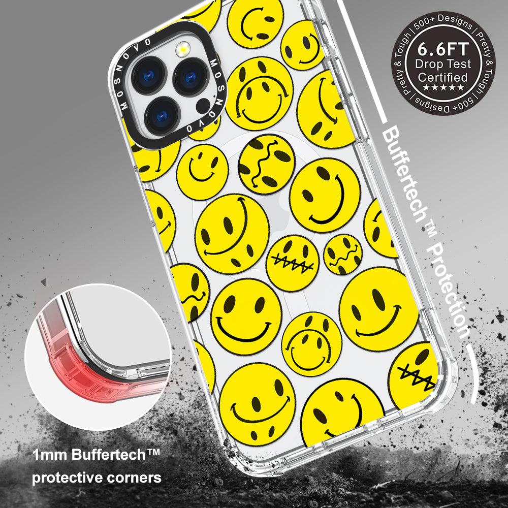 Smiley Face Phone Case - iPhone 13 Pro Max Case - MOSNOVO