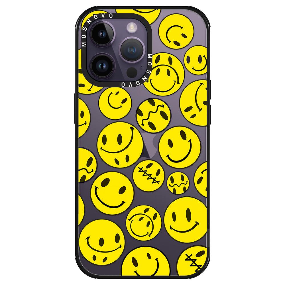 Smiley Face Phone Case - iPhone 14 Pro Max Case - MOSNOVO