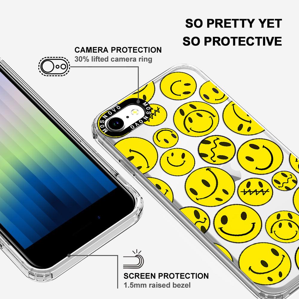 Smiley Face Phone Case - iPhone SE 2020 Case - MOSNOVO