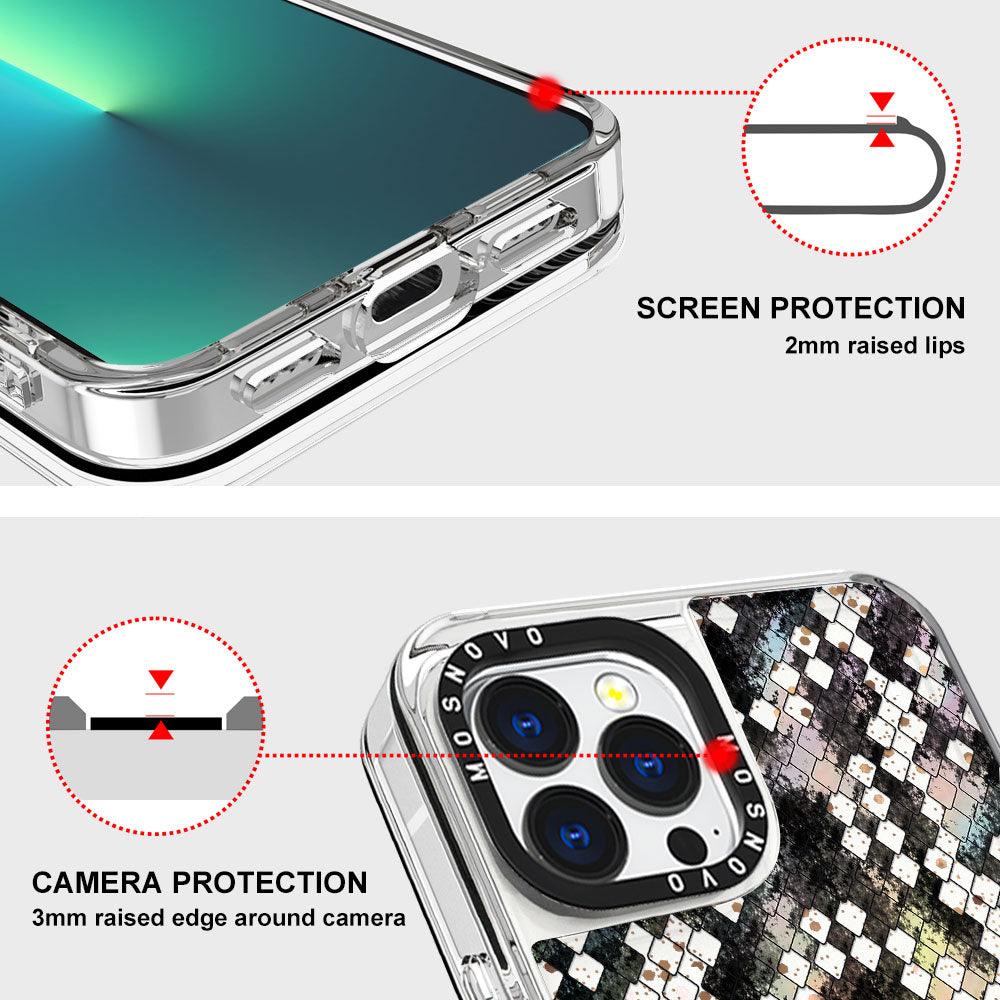 Snake Print Glitter Phone Case - iPhone 13 Pro Max Case - MOSNOVO