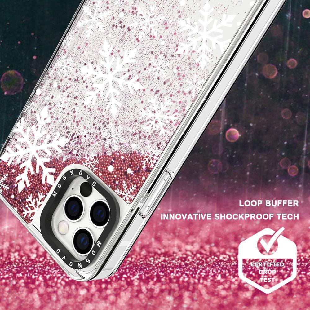 Snowflake Glitter Phone Case - iPhone 12 Pro Case - MOSNOVO