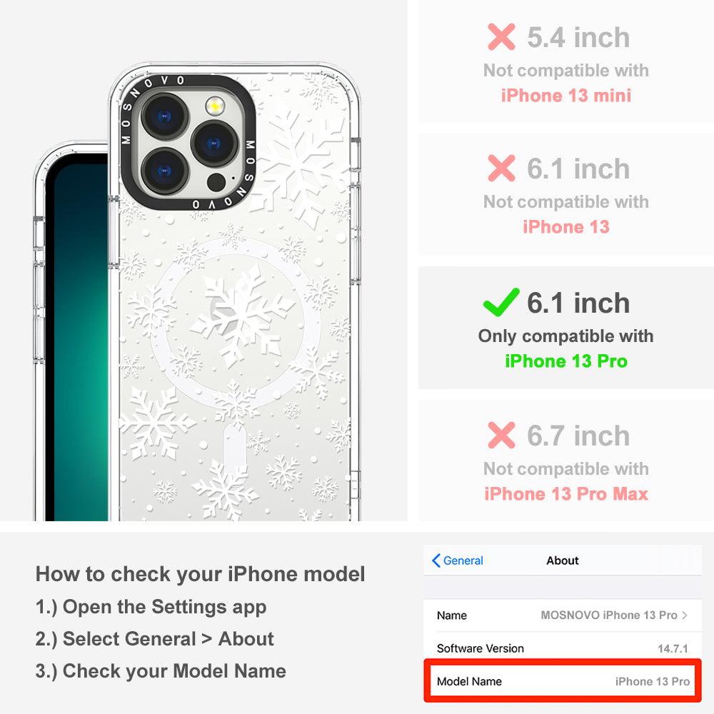 Snowflake Phone Case - iPhone 13 Pro Case - MOSNOVO