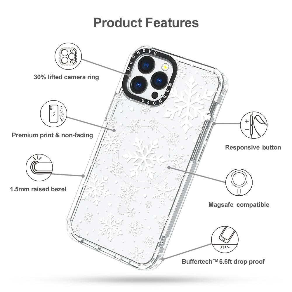Snowflake Phone Case - iPhone 13 Pro Max Case - MOSNOVO