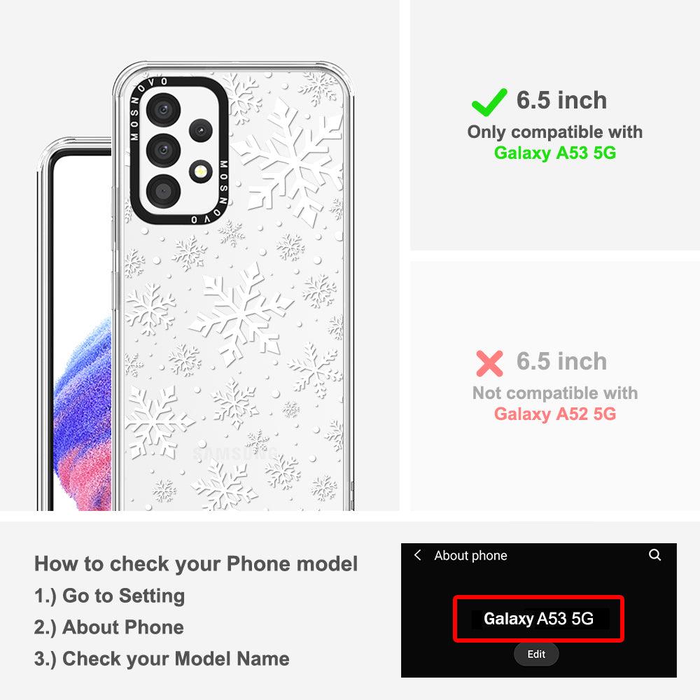 Snowflake Phone Case - Samsung Galaxy A53 Case - MOSNOVO
