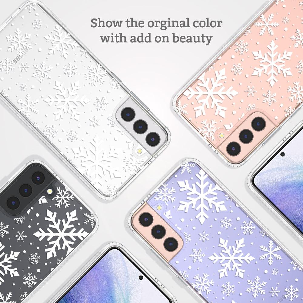Snowflake Phone Case - Samsung Galaxy S21 Case - MOSNOVO