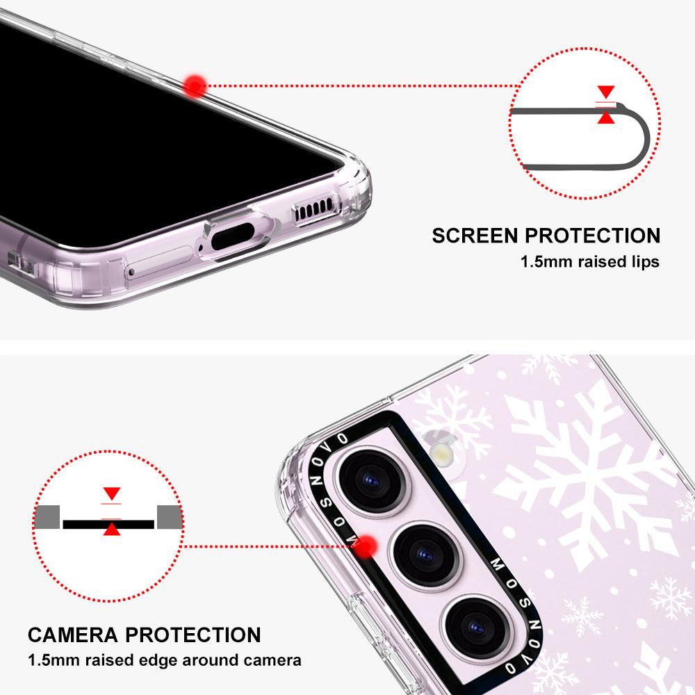 Snowflake Phone Case - Samsung Galaxy S23 Case - MOSNOVO