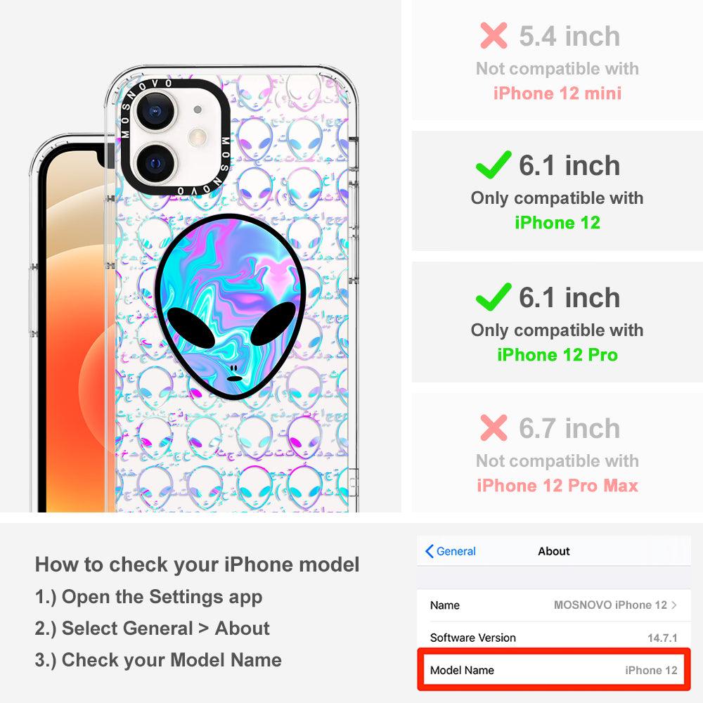 Space Alien Phone Case - iPhone 12 Case - MOSNOVO