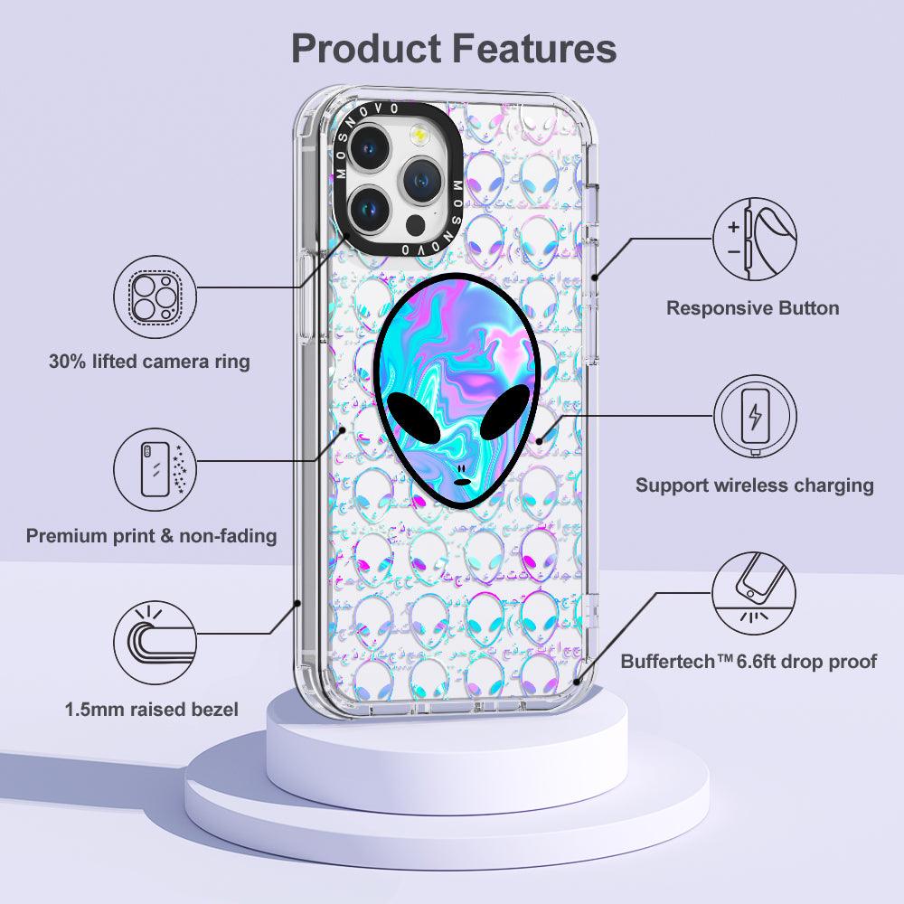 Space Alien Phone Case - iPhone 12 Pro Max Case - MOSNOVO