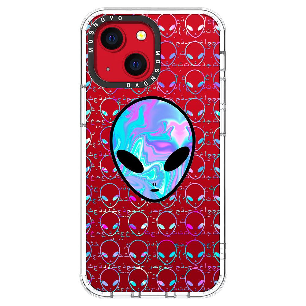 Space Alien Phone Case - iPhone 13 Mini Case - MOSNOVO