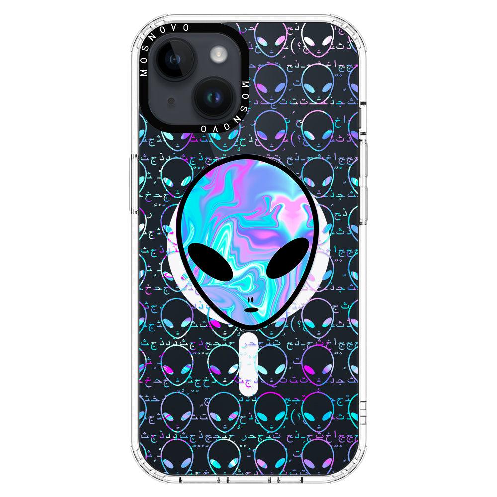 Space Alien Phone Case - iPhone 14 Plus Case - MOSNOVO